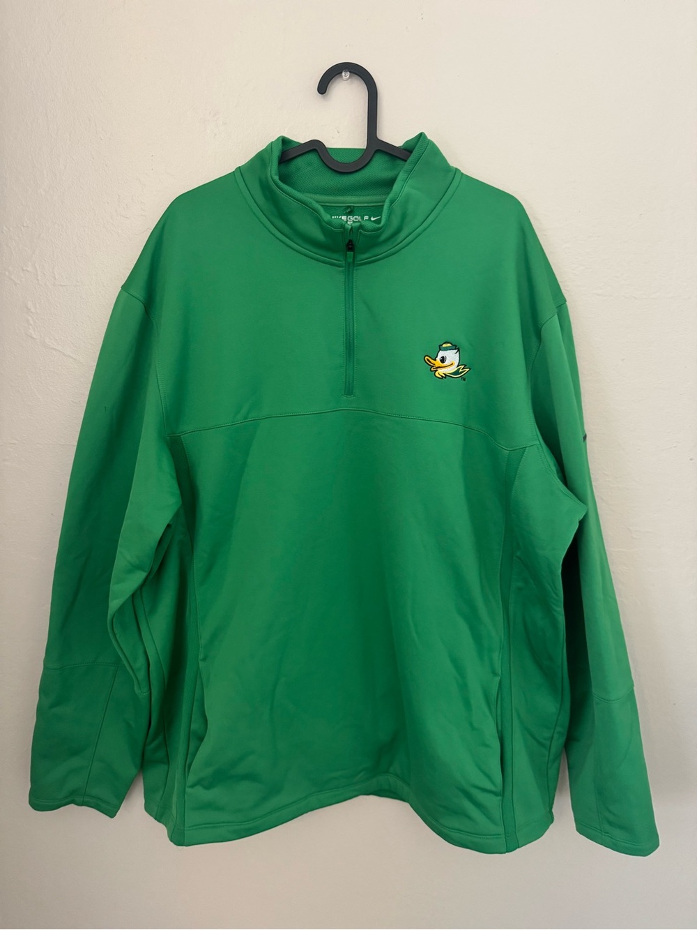 Oregon Ducks Embroidered Golf Quarter Zip XXL